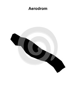 Aerodrom outline map