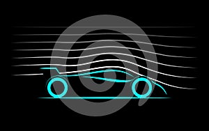 Aerodynamics of the sports car