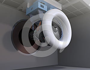 Aeroengine test cell concept