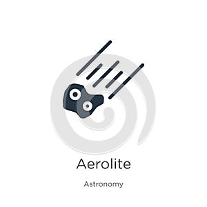 Aerolite icon vector. Trendy flat aerolite icon from astronomy collection isolated on white background. Vector illustration can be