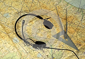 Aeronautical chart photo