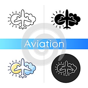 Aeronautical meteorology icon