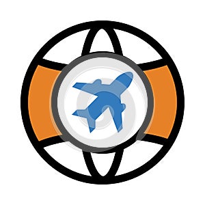 Aeroplan, airplane, down, downstream, airline, world, airplane icon