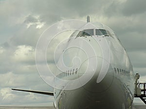 Aeroplane head on photo