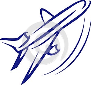 Aeroplane logo concept