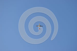 Aeroplane passing over head