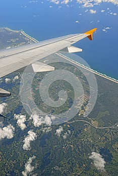 Aeroplane Window Seat the view from above