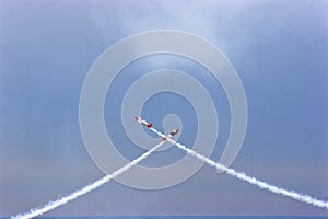 Aeroshell Aerobatic at Air Show AT-6Gs    708355 photo