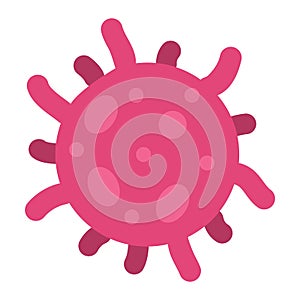 Aerosol virus bacteria icon with modern flat style icon color or colorful