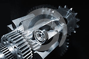 Aerospace gears and ball-bearings photo