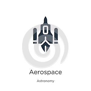 Aerospace icon vector. Trendy flat aerospace icon from astronomy collection isolated on white background. Vector illustration can