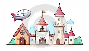 Aerospatial Citadel on white background