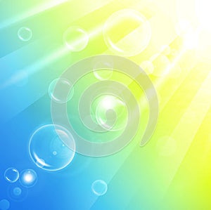 Aery abstract background with bubbles