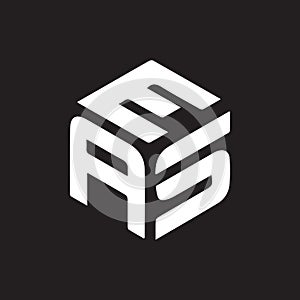 AES letter logo design on black background.AES creative initials letter logo concept.AES letter design photo