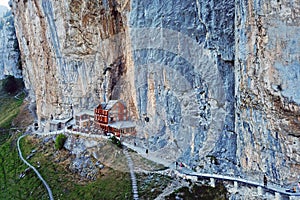 Aescher Cliff, Appenzell, Switzerland