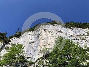 Aescher-Felsen or Ascher-Felsen in the Alpstein mountain range and in the Appenzellerland region