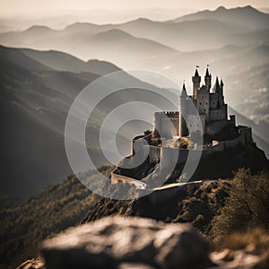 Aesthetic Castle on the mountain