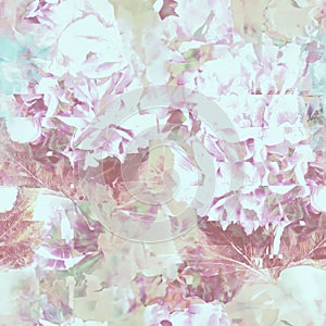 Aesthetic floral pattern seamless abstract watercolor repeating background soft pastel colors surreal distorted flowers