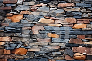 Aesthetic richness Vibrant patterns and textures embellish the stone walls photo