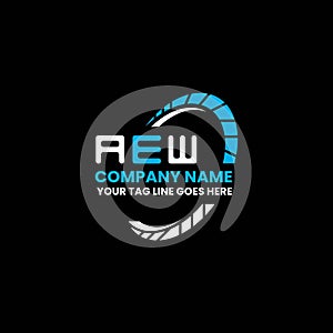 AEW letter logo creative design with vector graphic, AEW