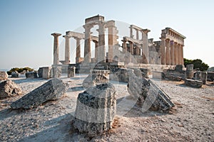 Afaia Temple, Aegina, Saronic Gulf, Greece