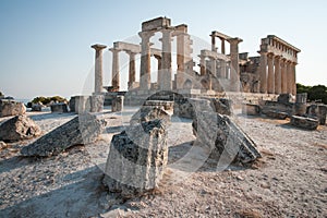 Afaia Temple, Aegina, Saronic Gulf, Greece