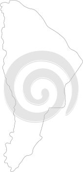 Afar Ethiopia outline map photo