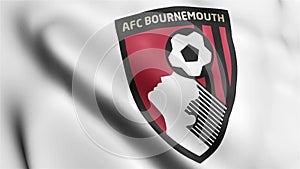 AFC Bournemouth Flag video waving in wind AFC Bournemouth Flag Wave Loop waving