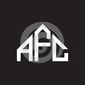 AFC letter logo design. AFC monogram initials letter logo concept. AFC letter design in black background