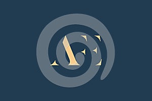 AFE abstract letter logo design