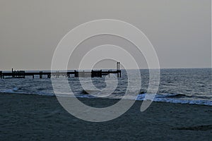 Afernoon evening on a Honduras Beach Tela Atlandida