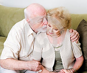 Affectionate Husband Consoling Wife