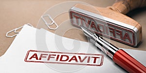 Affidavit, legal document