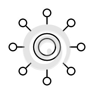 Affiliate, affiliation Vector Icon which can easily modify or edit