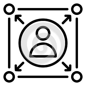 Affiliate, channels Vector Icon which can easily modify