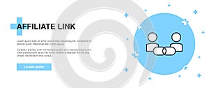 Affiliate Link icon, banner outline