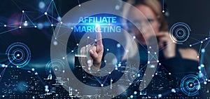 AFFILIATE MARKETING. Business, Technology, Internet and network concept