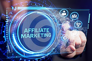 AFFILIATE MARKETING. Business, Technology, Internet and network concept