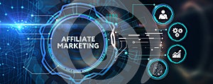 AFFILIATE MARKETING. Business, Technology, Internet and network concept