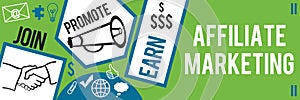 Affiliate Marketing Green Blue Banner