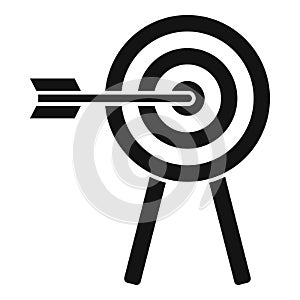 Affiliate marketing target icon, simple style