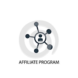 Affiliate Program icon. Simple element