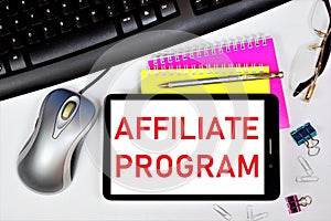 Affiliate program is a method of business promotion. An effective scheme for stimulating sales and services and generating