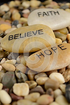 Affirmation Stone Words