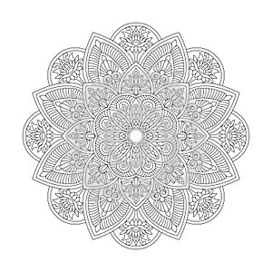 Affirmations Mindfulness Mandala Coloring Book Page for kdp Book Interior