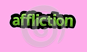 AFFLICTION writing vector design on a pink background