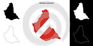 Affoltern outline map