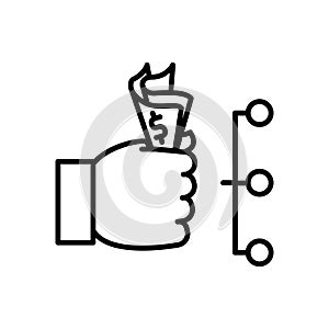 Affordability icon, vector illustration