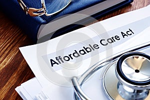 Affordable care act ACA or Obamacare photo