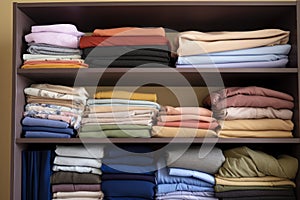 affordable clothes folded neatly on a shelf